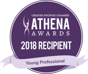 2018 Athena Awards Seal Young Professional